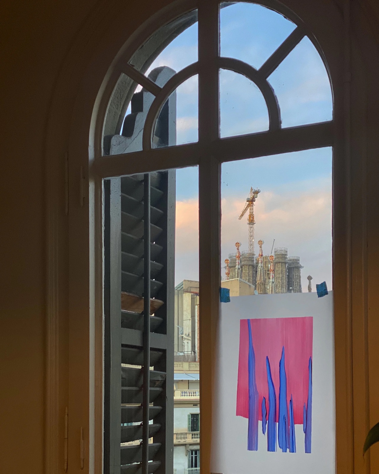 Segrada — oil on A3 Tracing Paper 2019
