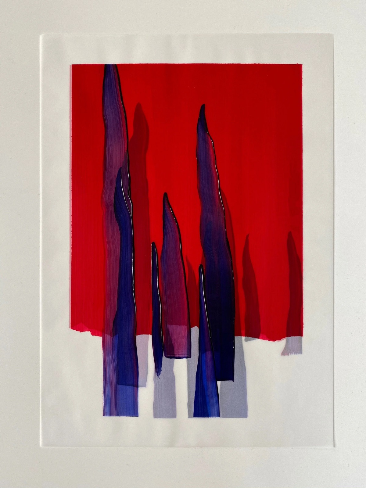 Segrada — oil on A3 tracing paper 2019
