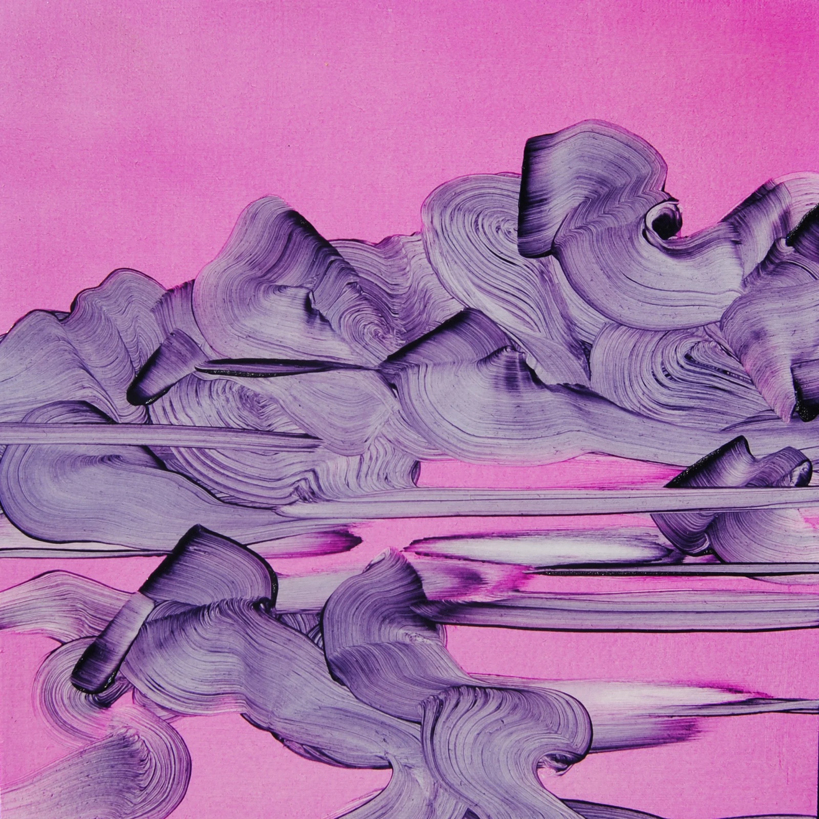 Violet Landscape — oil on board 25 x 25cm 2019